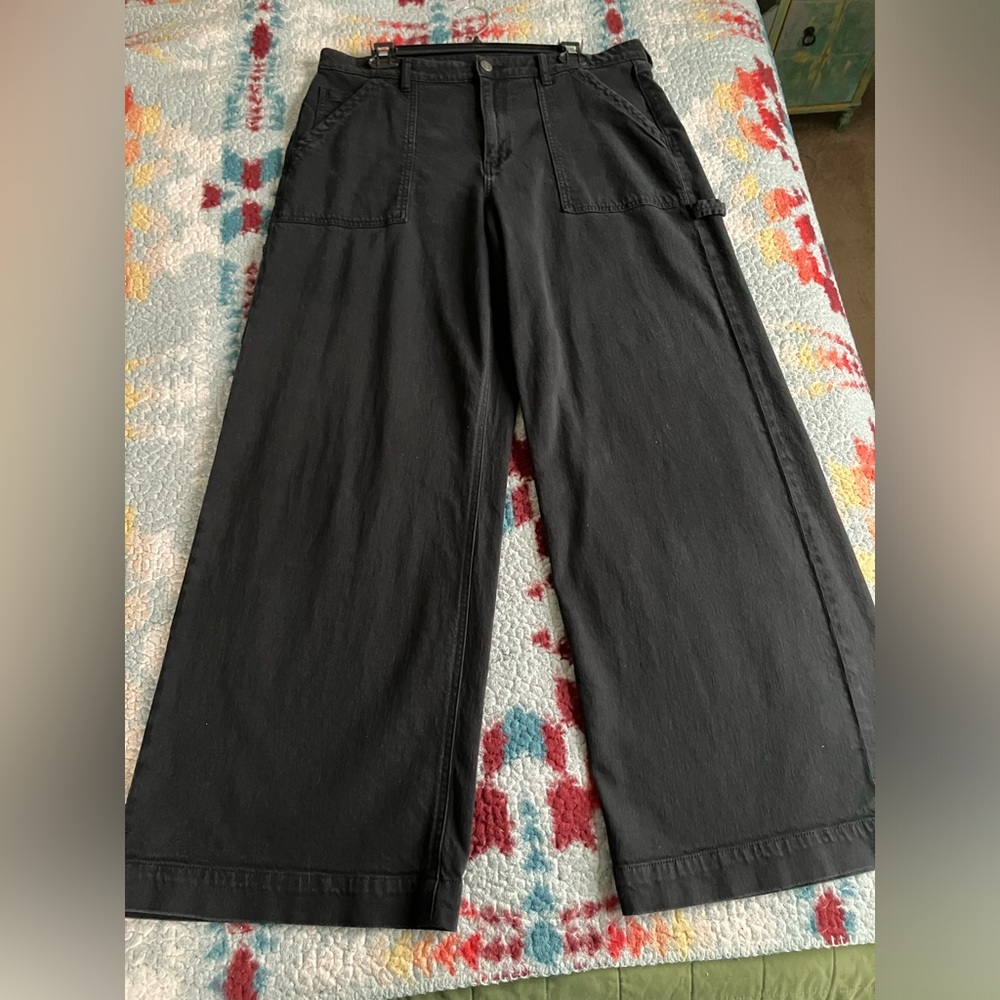 American eagle super high rise baggy wide leg pants